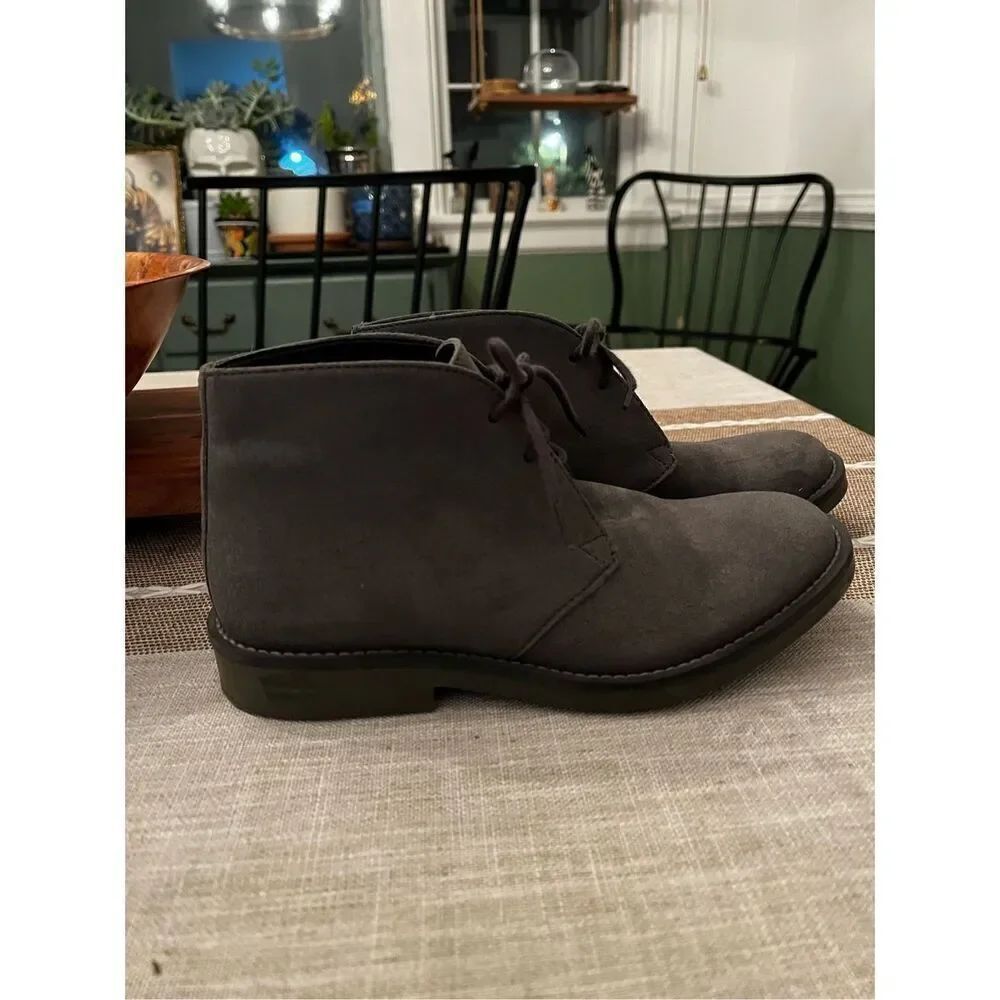 Wills London Vegan Gray Desert Boots sz 37 or 6-1/2 EUC